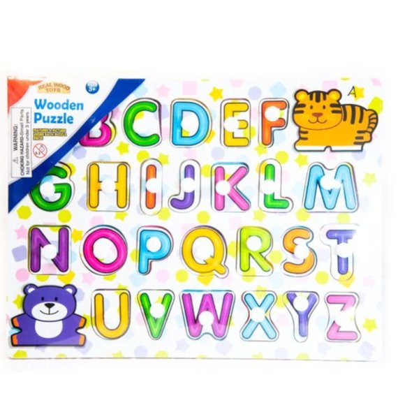 Alphabet Wooden Peg Puzzle - Picture 1 of 1